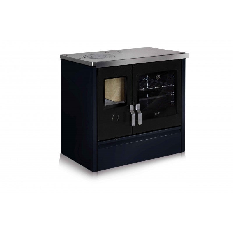 CUISINIERE A BOIS DEVILLE C086AB06 MELISSE 90 BLEU NUIT