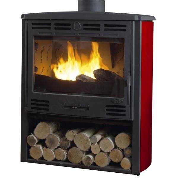 Poêle à bois 10,5kW Grand bois 368102 rubis – GODIN