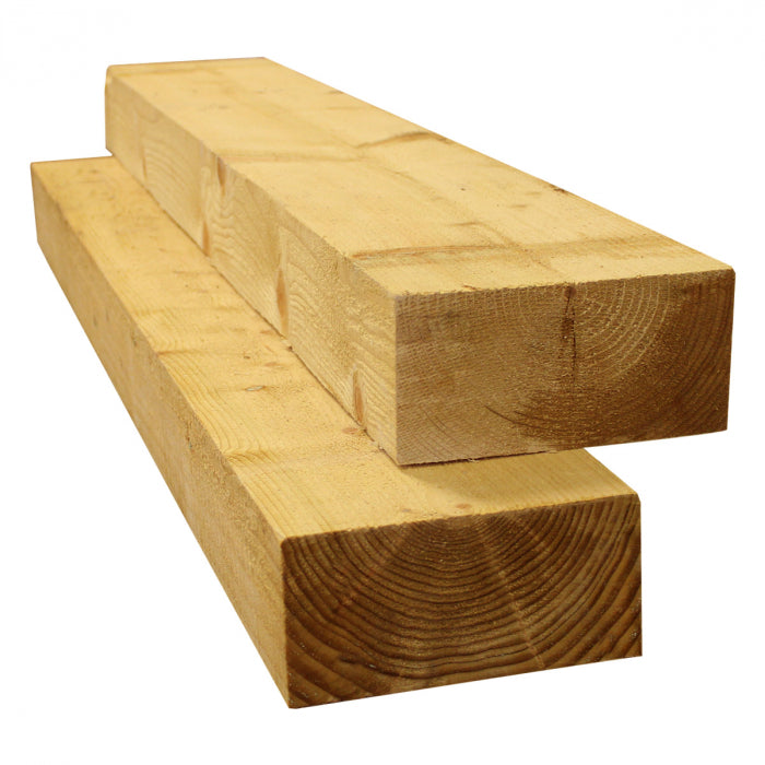 Lot de 20 traverses en bois vert traité UC3 | 2,4 m x 200 mm x 100 mm