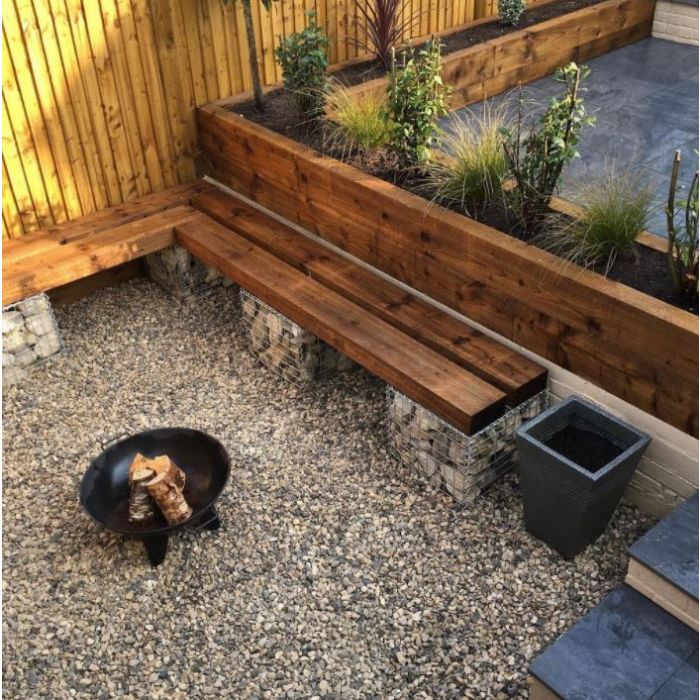 Pack de 20 traverses traitées marron | Longueur : 3 m, Poids : 700 kg