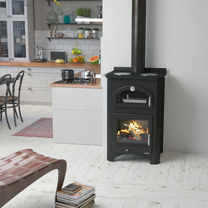 Cuisinière à bois avec four – BRONPI Monza 14 kW